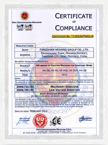 Certificato CE.